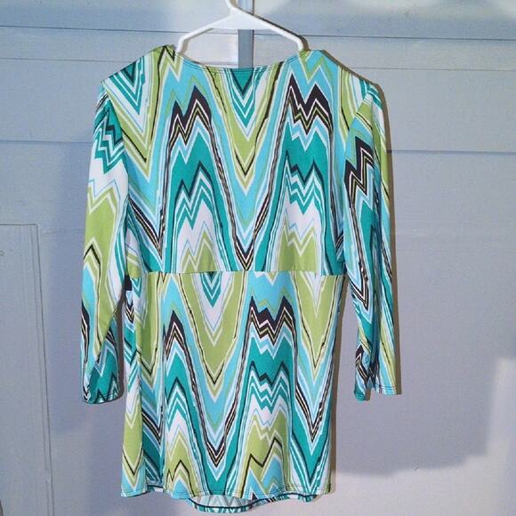 Notations Multicolor Chevron Blouse - Picture 3 of 3